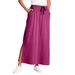 Plus Size Women's Sport Knit Side-Slit Skirt by Woman Within in Raspberry (Size 38/40)