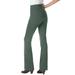 Plus Size Women's Bootcut Ponte Stretch Knit Pant by Woman Within in Pine (Size 34 W)