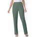 Plus Size Women's Elastic-Waist Soft Knit Pant by Woman Within in Pine (Size 40 W)