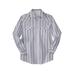 Men's Big & Tall Western Snap Front Shirt by Boulder Creek in White Stripe (Size 5XL)