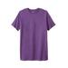 Men's Big & Tall Lightweight Longer-Length Crewneck T-Shirt by KingSize in Vintage Purple (Size 6XL)