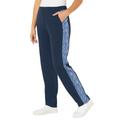 Plus Size Women's French Terry Motivation Pant by Catherines in Navy Space Dye (Size 3X)