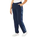 Plus Size Women's French Terry Motivation Pant by Catherines in Navy Camo (Size 3X)