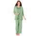 Plus Size Women's 3-Piece Lace Gala Pant Suit by Catherines in Sage (Size 16 W)