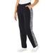 Plus Size Women's French Terry Motivation Pant by Catherines in Black Space Dye (Size 0XWP)