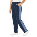 Plus Size Women's French Terry Motivation Pant by Catherines in Navy Space Dye (Size 0XWP)