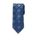 Men's Big & Tall KS Signature Extra Long Classic Fancy Tie by KS Signature in Cool Blue Medallion Necktie