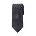 Men's Big & Tall KS Signature Extra Long Classic Geo Tie by KingSize in Midnight Black Geo Necktie