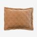 Velvet Diamond Quilted Sham by BrylaneHome in Almond (Size STAND)