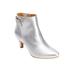 Extra Wide Width Women's The Decima Bootie by Comfortview in Silver (Size 10 1/2 WW)