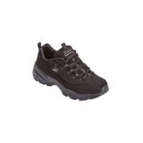 Wide Width Women's The D'Lites Life Saver Sneaker by Skechers in Black Leather Wide (Size 9 1/2 W)