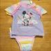 Disney Swim | New Disney Baby Ruffle Bottom Swim Suit Set 3-6 Mo | Color: Pink/Purple | Size: 3-6mb