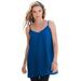 Plus Size Women's V-Neck Cami by Roaman's in Vivid Blue (Size 14 W) Top