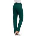 Plus Size Women's Invisible Stretch® Contour Straight-Leg Jean by Denim 24/7 in Emerald Green (Size 36 T)