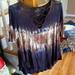 American Eagle Outfitters Tops | American Eagle Womens Summer Tie Dye Top, Large. Soft And Breathable! | Color: Blue/Brown | Size: L