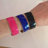 J. Crew Jewelry | Jcrew Enamel Bracelets In Pink Black Blue Gold | Color: Black/Pink | Size: Os