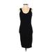 BCBGMAXAZRIA Cocktail Dress - Midi: Black Solid Dresses - Women's Size X-Small