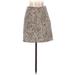 Brandy Melville Casual Mini Skirt Mini: Tan Animal Print Bottoms - Women's Size 2 - Print Wash