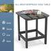 Adirondack Outdoor Side Table, HDPE Plastic End Tables for Patio, Backyard, Pool,Easy Maintenance Weather Resistant