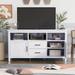 57 in. MDF Wood TV Stand Fits TV's up to 68 in. with 2 Doors and 2 Drawers