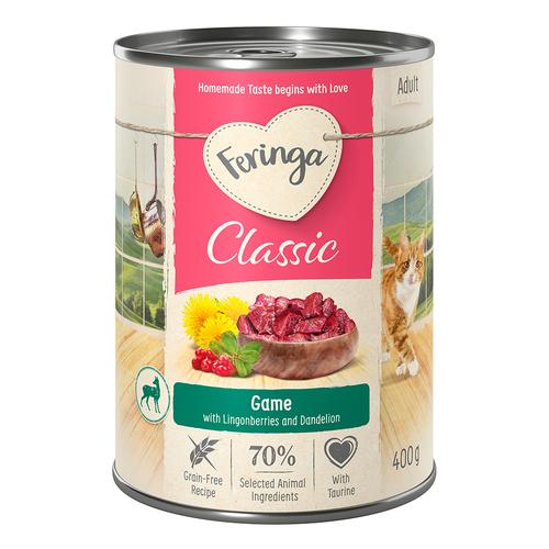 6x400g Game Classic Meat Menu Feringa Wet Cat Food