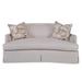 Ambella Home Collection Olivia Loveseat Sunbrella®/Chenille/Boucle, Linen | Wayfair 1245-01_6185-92