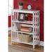 Red Barrel Studio® Nicks 36" H x 30" W Solid Wood Standard Bookcase Wood in White | 36 H x 30 W x 12 D in | Wayfair