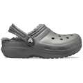 Crocs Slate Grey/Smoke Kids' Classic Lined Clog Shoes