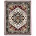 Red/White 120 x 0.63 in Indoor Area Rug - Bungalow Rose Wahcheechee Oriental Handmade Tufted Wool Area Rug Wool | 120 W x 0.63 D in | Wayfair
