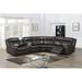 Brown Reclining Sectional - Wildon Home® Blasi 64" Wide Symmetrical Reclining Corner Sectional Other Performance Fabrics | Wayfair