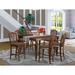 Darby Home Co Rubberwood Dining Set Wood/Upholstered in Brown | Wayfair DBYH4207 34941066