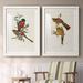 Gracie Oaks Elegant Trogons I-Premium Framed Print - Ready To Hang Canvas, Solid Wood in Brown/Red | 27.5 H x 75 W x 1.5 D in | Wayfair