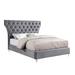 Rosdorf Park Velvet Platform Bed Upholstered/Velvet in Gray | 60 H x 89 W x 65 D in | Wayfair 2BC9B9B46F7D40D3A82BF7E293A6C90E