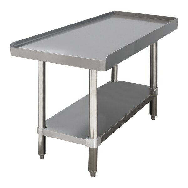 Advance Tabco EG-LG-302 30" x 24" Stainless Steel Equipment Stand with Galvanized Undershelf
