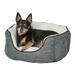 Quiet Time Deluxe Tulip Nesting Dog Bed, 18" L X 17.75" W X 8.5" H, Evergreen, X-Small, Multi-Color / White