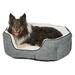 Quiet Time Deluxe Tulip Nesting Dog Bed, 26" L X 22.5" W X 10.25" H, Evergreen, Small, Multi-Color / White