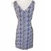 Anthropologie Dresses | Anthropologie Moulinette Soeurs Womens Jacquard Sheath Dress Size 6 Navy White | Color: Blue/White | Size: 6