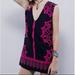 Free People Dresses | Free People Women Szs Geodesic Beaded Dunes Shift Dress Black Combo Size S | Color: Black/Pink | Size: S