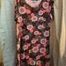 Lularoe Dresses | Lula Roe Summer Flower Dress Women's With Pocket-Xl | Color: Black/Pink | Size: Xl