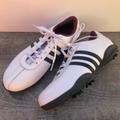Adidas Shoes | Adidas Z Traxion Three Stripe Golf Shoes | Color: Black/White | Size: 7