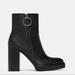 Zara Shoes | *Zara* Woman Platform High Heel Ankle Boots | Color: Black | Size: 9