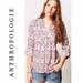 Anthropologie Tops | Anthro Maeve Islet Pink Pattern Button Down Shirt | Color: Cream/Pink | Size: Xs