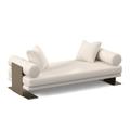 Ambella Home Collection Bolster Daybed Polyester in White | 26 H x 36 W x 80 D in | Wayfair 310-00_6089-91