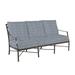 Summer Classics Monaco 74.5" Wide Outdoor Patio Sofa w/ Cushions Metal/Olefin Fabric Included/Rust - Resistant Metal in Gray | Wayfair