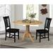 Red Barrel Studio® Selkirk Dual Dropleaf Dining Set Wood in Brown | 29.5 H in | Wayfair DC44D63E322247F48C91BD224E951559