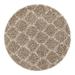 Brown 39 x 39 x 1.5 in Area Rug - Everly Quinn kids Ruby Trellis Shag Rug Light Polypropylene | 39 H x 39 W x 1.5 D in | Wayfair