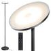 Orren Ellis Trivian 70.9" Torchiere Floor Lamp Metal in Black | 70.9 H x 9.8 W x 9.8 D in | Wayfair DA915BEB72C8484AA400D8D23465FFF3