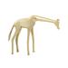 Trinx Calii Brass Giraffe Sculpture Metal in Yellow | 9.5 H x 3.75 W x 11.5 D in | Wayfair B63378145001499CB9B589C00DC49D21