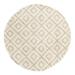 White 94 x 94 x 1.5 in Area Rug - Foundry Select Ruth Trellis Shag Rug Beige | 94 H x 94 W x 1.5 D in | Wayfair A82CF44C7CC84431A7FCC5717D192813