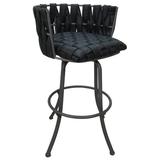 Red Barrel Studio® Trelu Counter, Bar & Extra Tall Stool Upholstered/Metal in Gray/Black | 41 H x 23 W x 21 D in | Wayfair